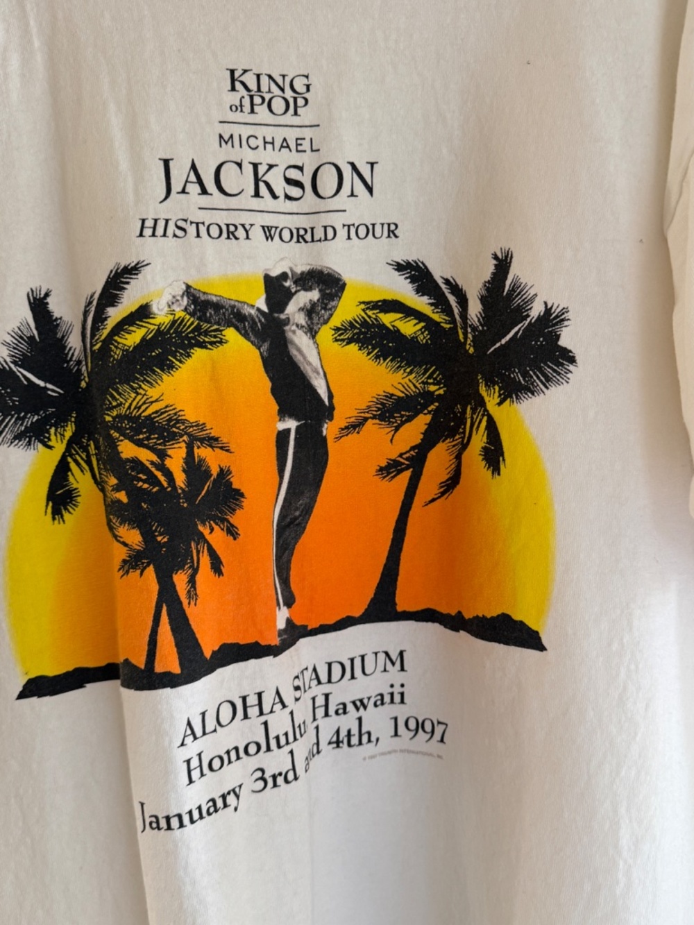 Vintage Michael Jackson 1997 Aloha Stadium Hawaii Shirt XL Original